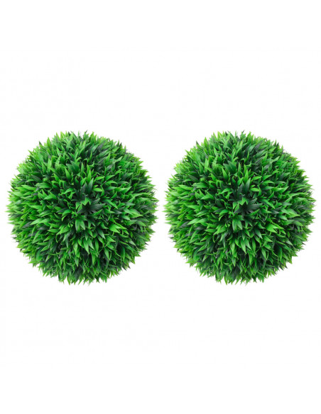 Sfere di Bosso Artificiale 2 pz 38 cm