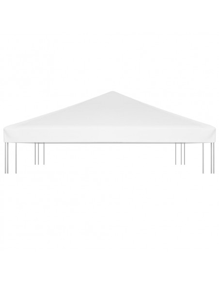 Copertura Superiore per Gazebo 270 g/m² 3x3 m Bianca