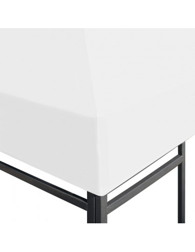 Copertura Superiore per Gazebo 270 g/m² 3x3 m Bianca