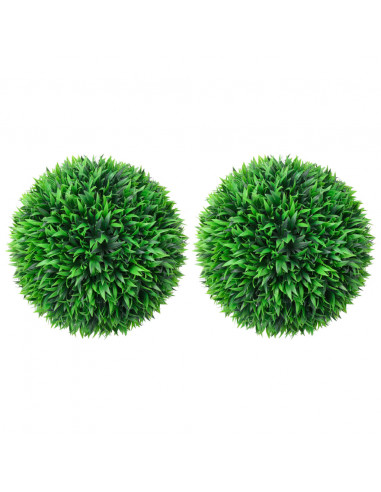 Sfere di Bosso Artificiale 2 pz 47 cm