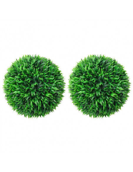 Sfere di Bosso Artificiale 2 pz 47 cm