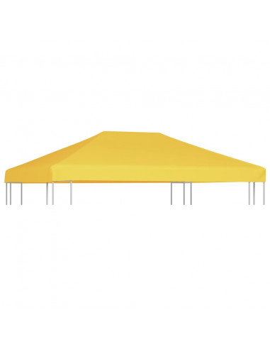 Copertura Superiore per Gazebo 270 g/m² 4x3 m Gialla