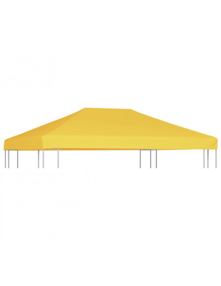 Copertura Superiore per Gazebo 270 g/m² 4x3 m Gialla