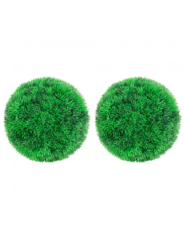 Sfere di Bosso Artificiale 2 pz 22 cm