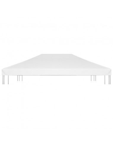 Copertura Superiore per Gazebo 270 g/m² 4x3 m Bianca