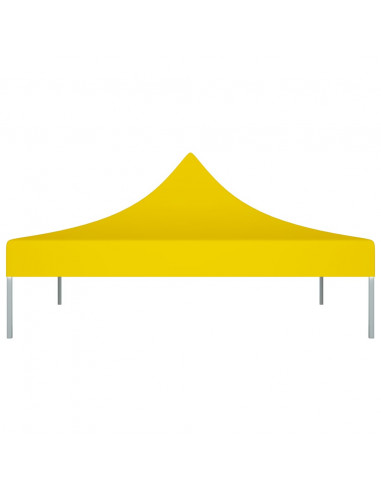 Tetto per Tendone per Feste 3x3 m Giallo 270 g/m²