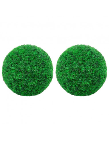 Sfere di Bosso Artificiale 2 pz 35 cm