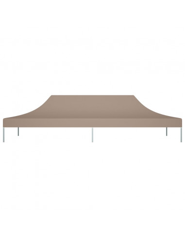 Tetto per Tendone per Feste 6x3 m Grigio Talpa 270 g/m²