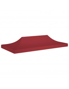 Tetto per Tendone per Feste 6x3 m Rosso Borgogna 270 g/m² 2