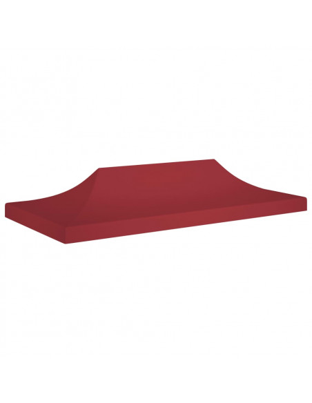 Tetto per Tendone per Feste 6x3 m Rosso Borgogna 270 g/m²