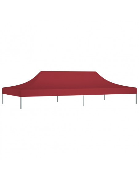 Tetto per Tendone per Feste 6x3 m Rosso Borgogna 270 g/m²