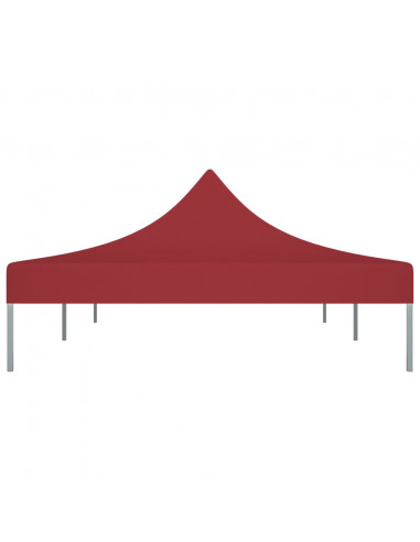 Tetto per Tendone per Feste 6x3 m Rosso Borgogna 270 g/m²