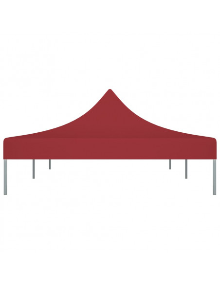 Tetto per Tendone per Feste 6x3 m Rosso Borgogna 270 g/m²