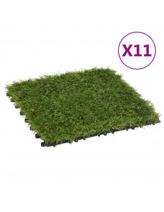 Piastrelle in Erba Sintetica 11 pz 30x30 cm Verde 2