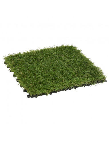Piastrelle in Erba Sintetica 11 pz 30x30 cm Verde
