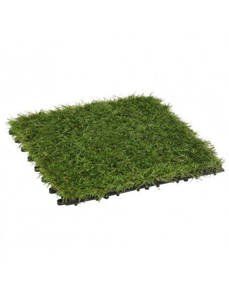 Piastrelle in Erba Sintetica 22 pz 30x30 cm Verde