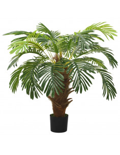 Palma Cycas Artificiale con Vaso 90 cm Verde 2