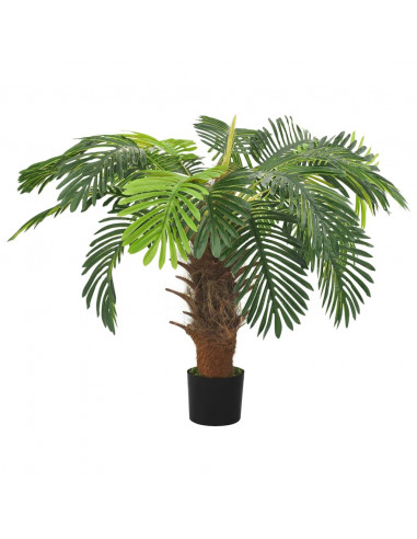 Palma Cycas Artificiale con Vaso 90 cm Verde
