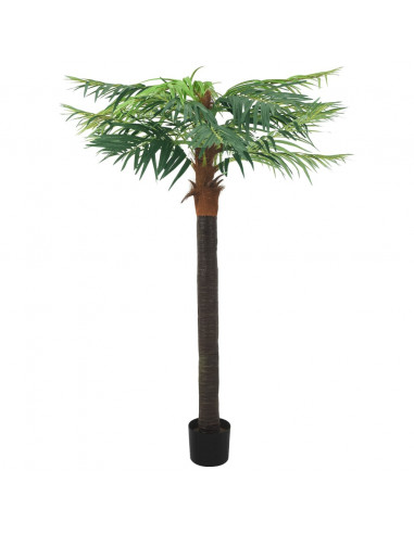 Palma di Phoenix Artificiale con Vaso 215 cm Verde