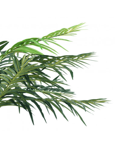 Palma di Phoenix Artificiale con Vaso 215 cm Verde