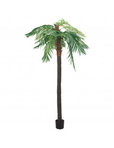 Palma di Phoenix Artificiale con Vaso 305 cm Verde 2