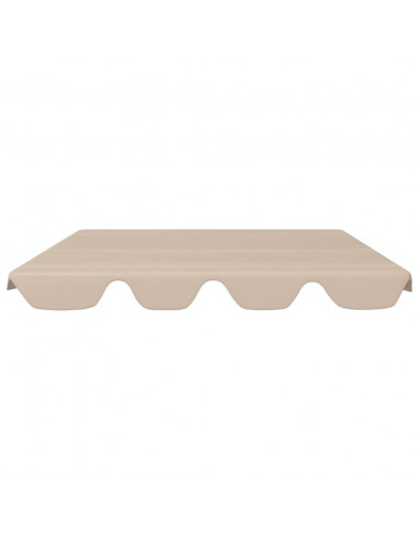 Baldacchino per Dondolo Giardino Beige 150/130x105/70 cm