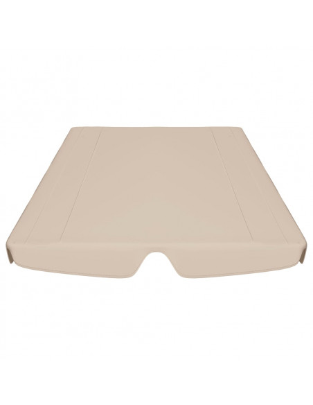 Baldacchino per Dondolo Giardino Beige 150/130x105/70 cm