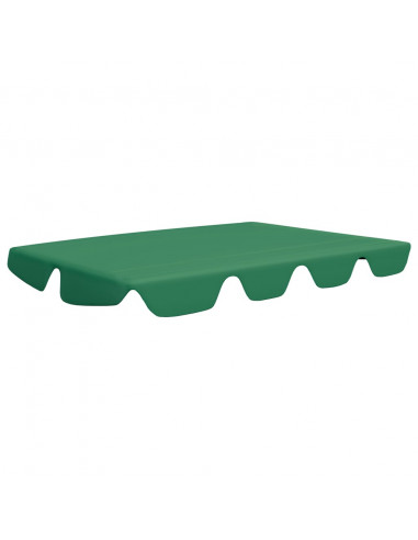Baldacchino per Dondolo Giardino Verde 150/130x105/70 cm