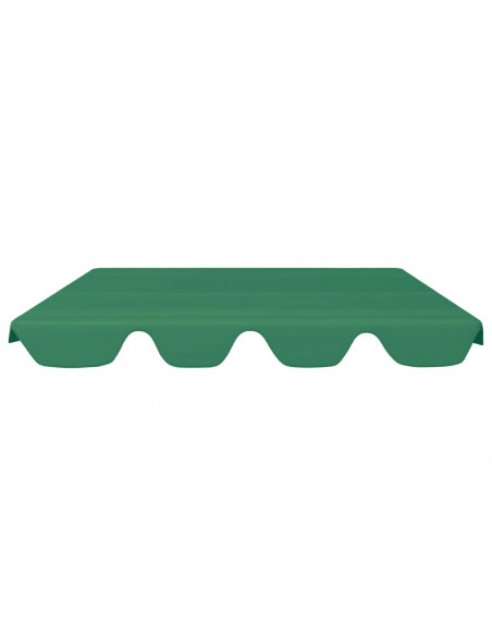 Baldacchino per Dondolo Giardino Verde 150/130x105/70 cm