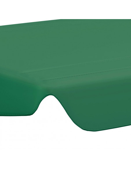 Baldacchino per Dondolo Giardino Verde 150/130x105/70 cm