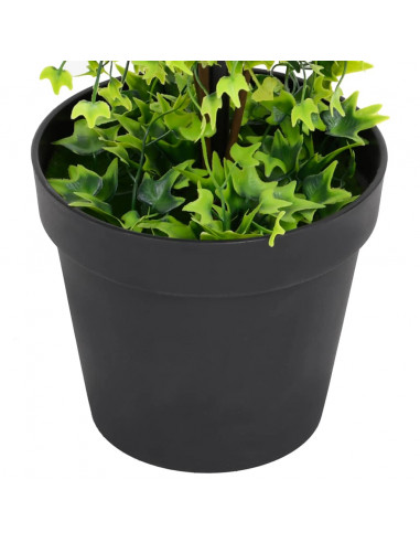 Pianta di Bosso Artificiale con Vaso Verde 100 cm