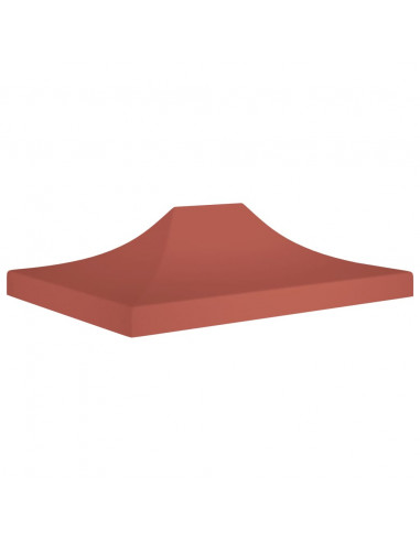 Tetto per Tendone per Feste 4,5x3 m Terracotta 270 g/m²