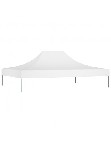 Tetto per Tendone per Feste 4,5x3 m Bianco 270 g/m²