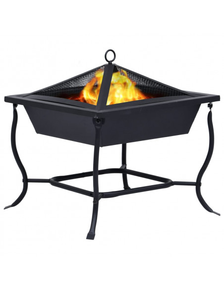 Braciere Nero 42x42x45 cm in Acciaio