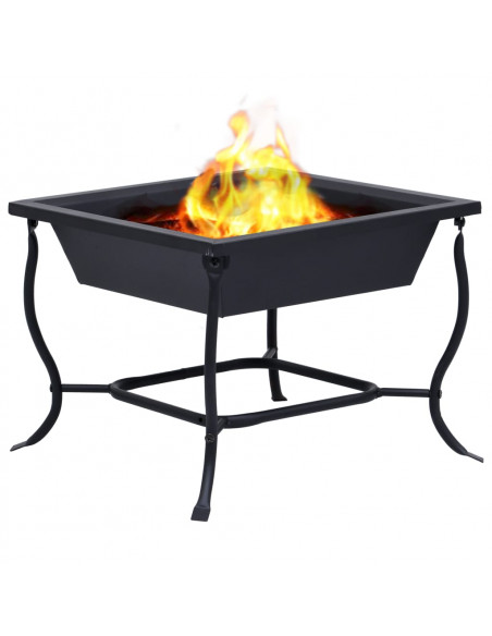 Braciere Nero 42x42x45 cm in Acciaio