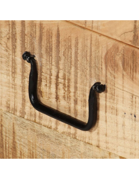 Cassapanca in Legno Massello di Mango Ruvido