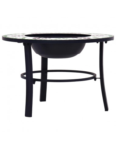 Braciere a Mosaico Verde 68 cm in Ceramica