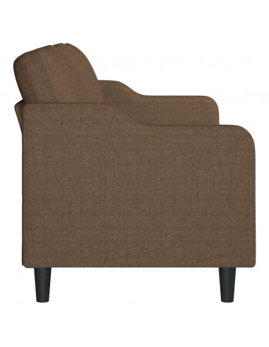 Divano a 3 Posti Marrone 180 cm in Tessuto