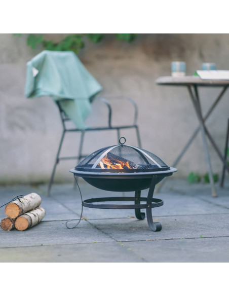RedFire Braciere Atlanta 51 cm in Acciaio Nero 85014