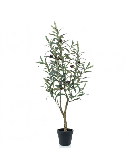 Emerald Ulivo Artificiale 90 cm in Vaso di Plastica