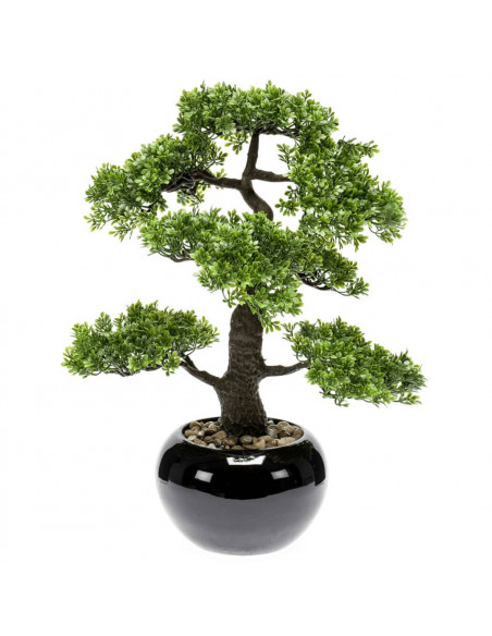Emerald Ficus Artificiale Mini Bonsai 47 cm 420006 Verde