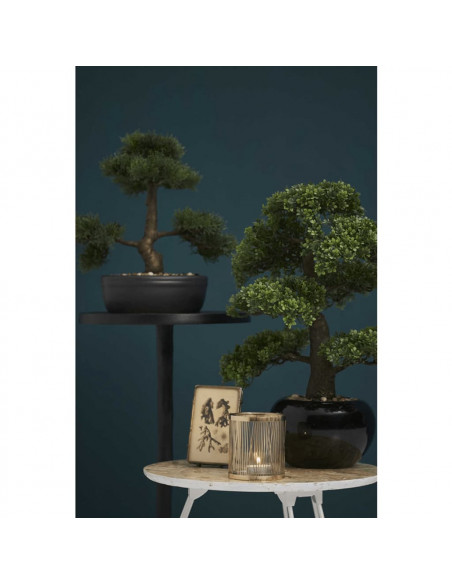 Emerald Ficus Artificiale Mini Bonsai 47 cm 420006 Verde