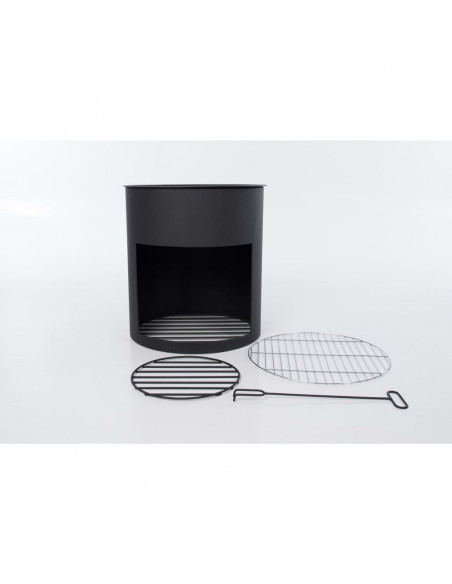 RedFire Braciere Milshire Nero in Acciaio