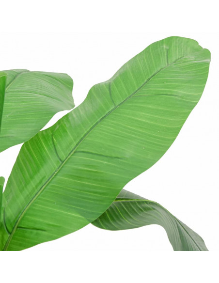 Albero di Banano Artificiale 9 Foglie 120 cm Verde