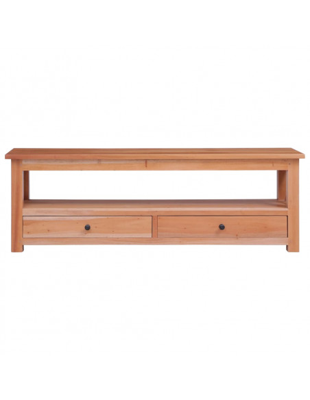 Mobile Porta TV 115x30x40 cm in Legno Massello di Mogano
