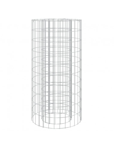 Caminetto a Gabbione Ø 50 cm Ferro Zincato