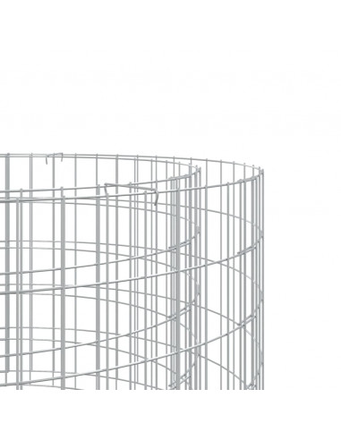 Caminetto a Gabbione Ø 50 cm Ferro Zincato