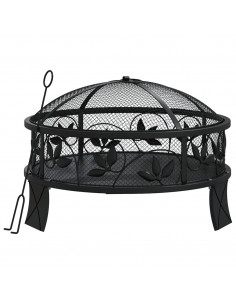 Braciere con Attizzatoio 50 cm XXL in Acciaio 2