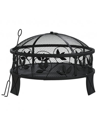 Braciere con Attizzatoio 50 cm XXL in Acciaio