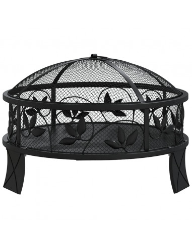 Braciere con Attizzatoio 50 cm XXL in Acciaio